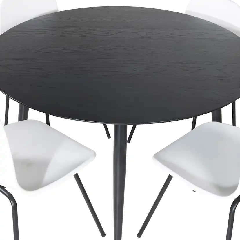 Spisegruppe Venture Home Dipp med 4 Arctic Stoler