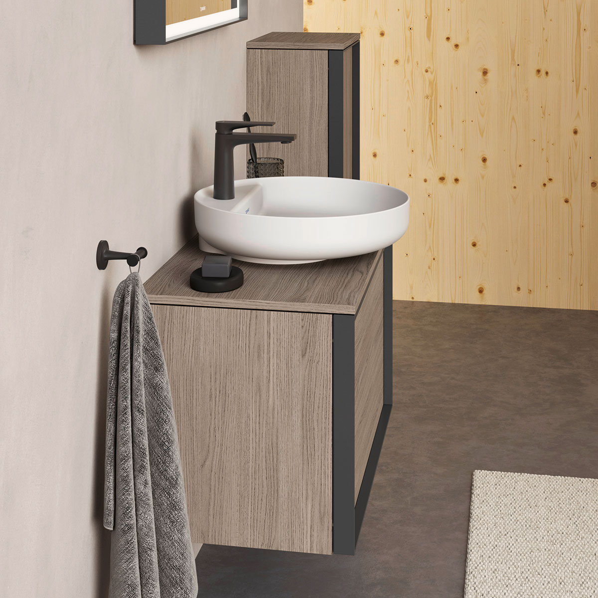 Servant Duravit Vitrium med Hylle 460 mm