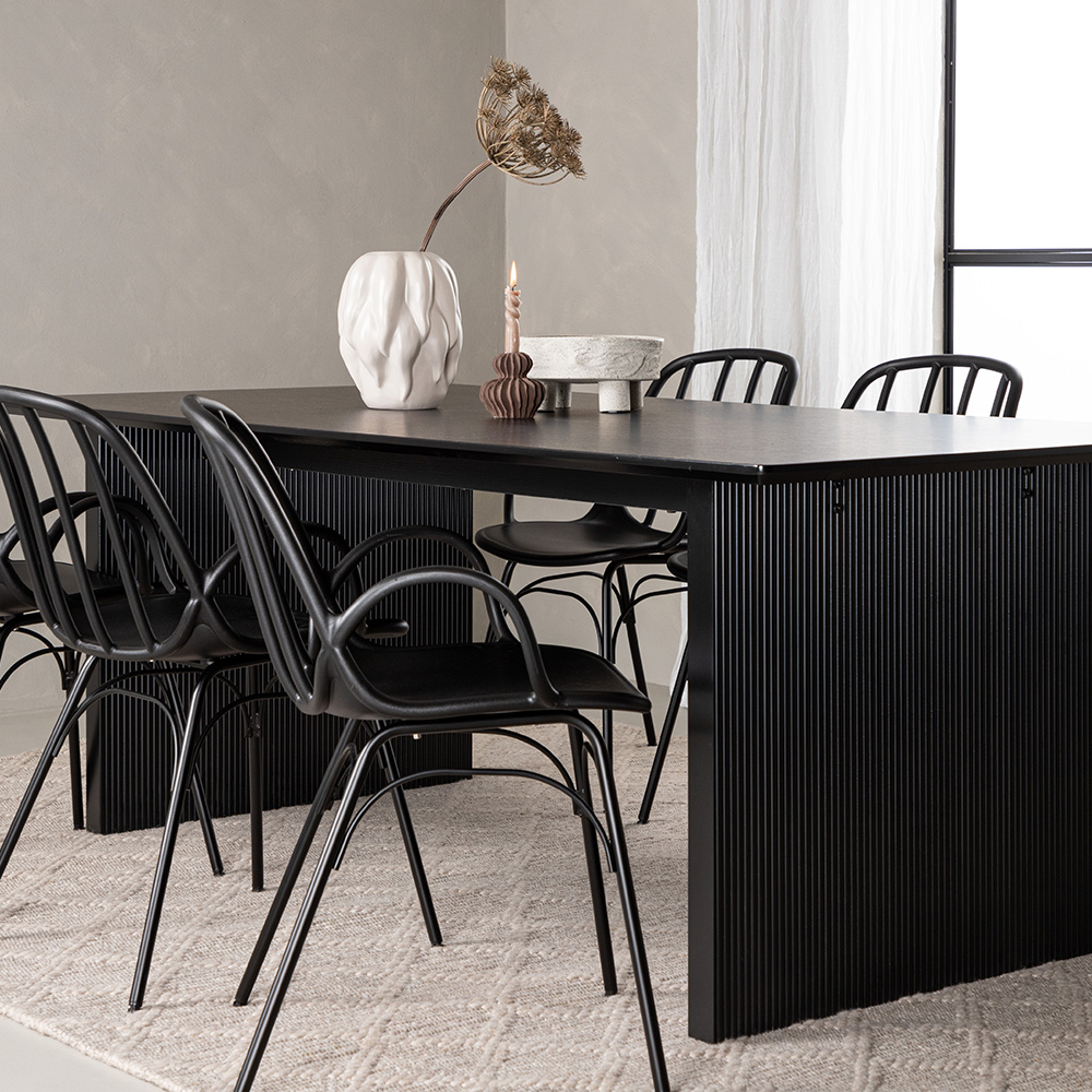 Spisegruppe Venture Home Vail med 6 Dyrön Stoler