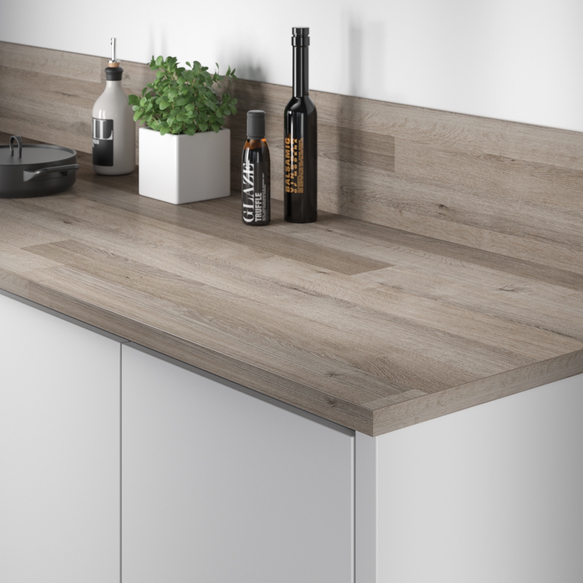 Benkeplate Fibo Laminat 391 Oak Dark