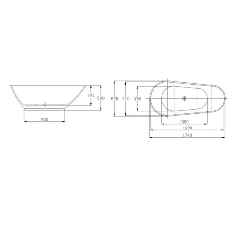 Badekar Bathlife Monte 958