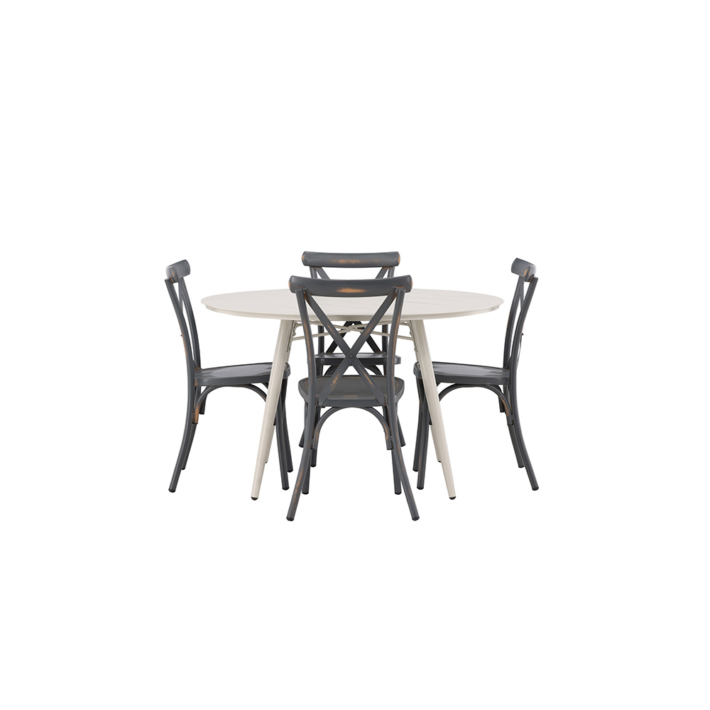 Spisegruppe Venture Home Lina Bord med 4 Tablas Stoler