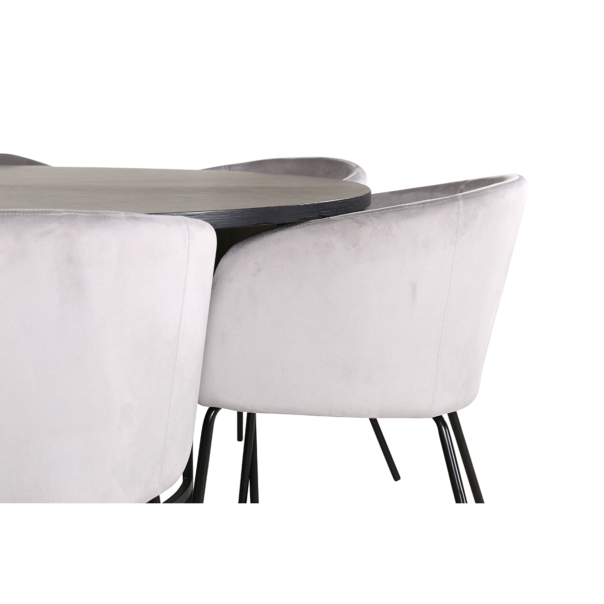 Spisegruppe furniture/fashion Copenhagen Ø140 cm med 6 Berit Stoler