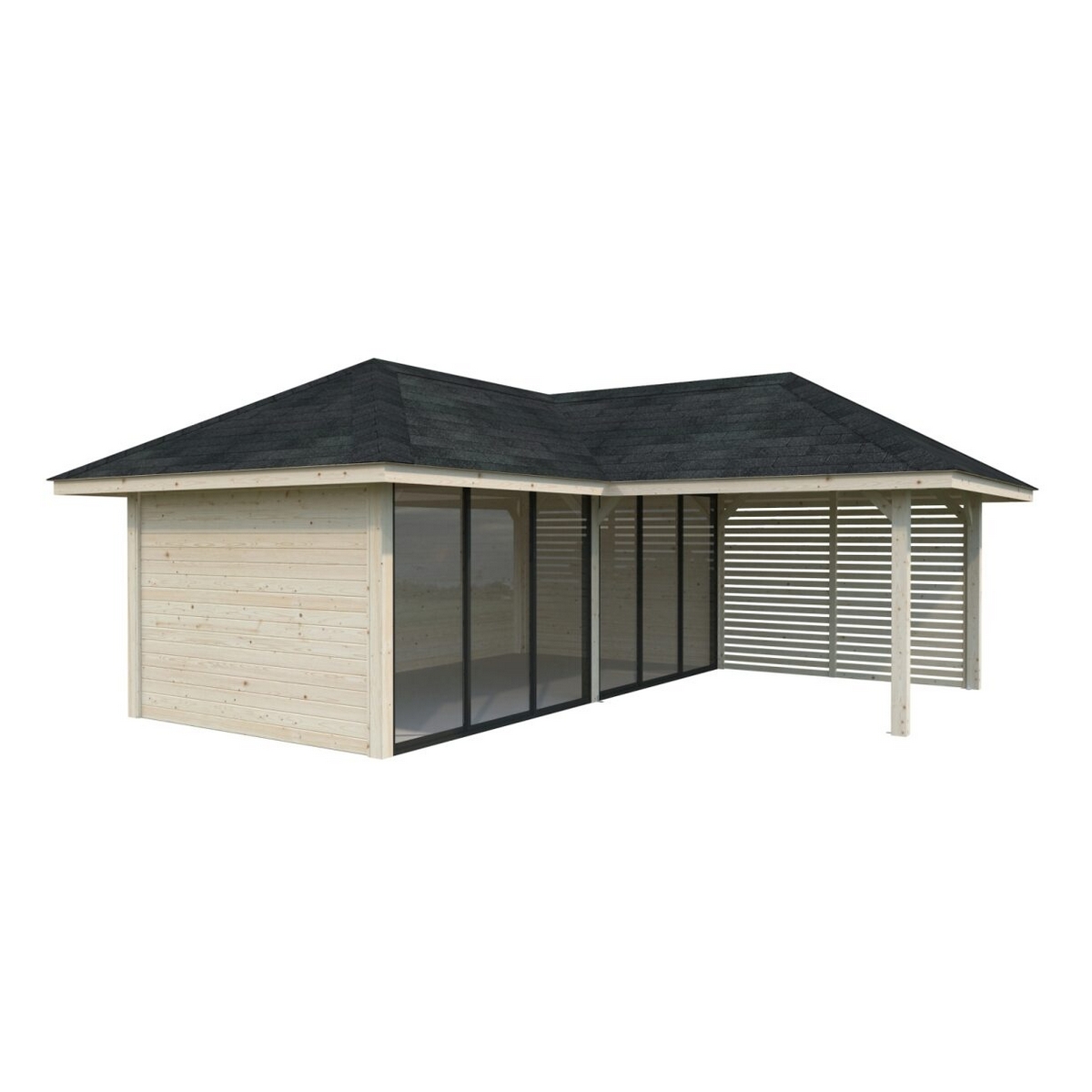 Hagestue Palmako Bianca 24,9 m2 Sett 213 Slide