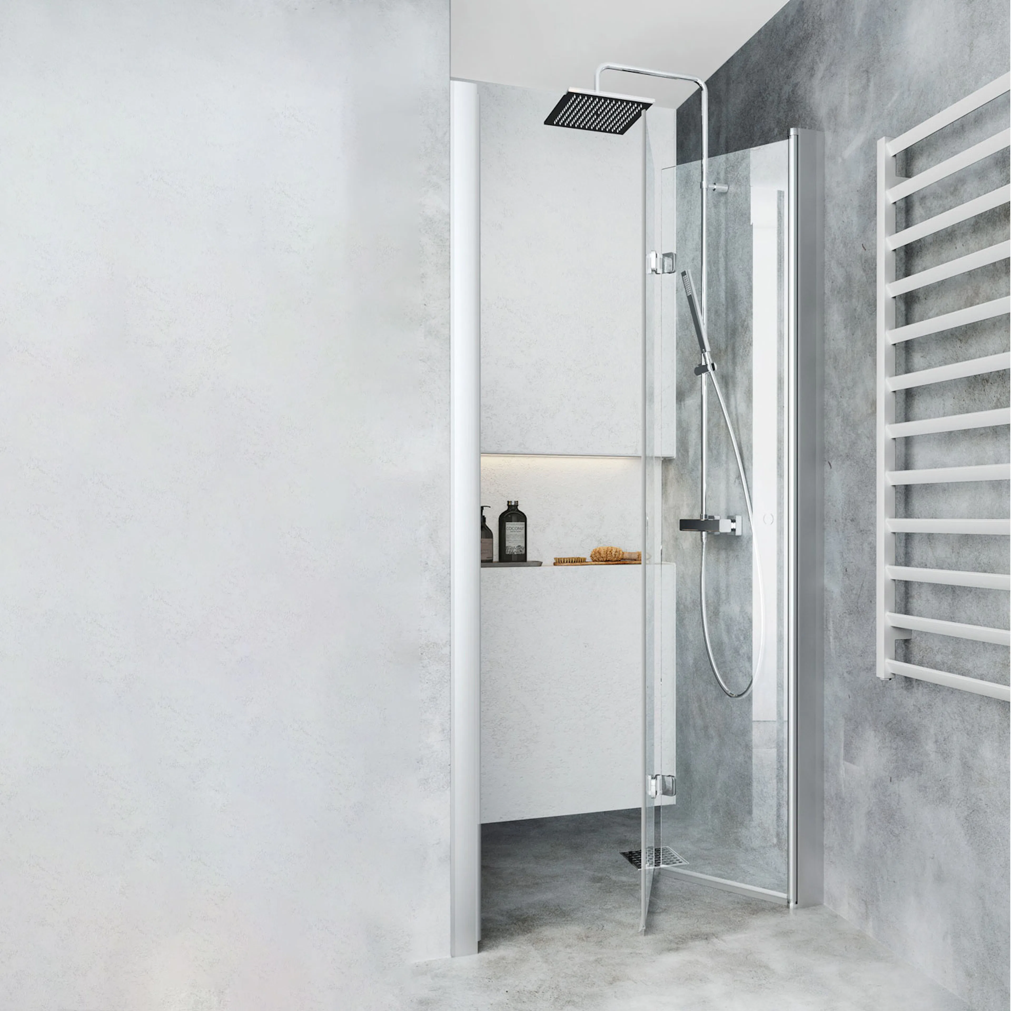 DUSCHDÖRR IGLOOPRO VIK NICHE 75 K N Glas: Klarglas, Profil: Aluminium, B: 750 mm