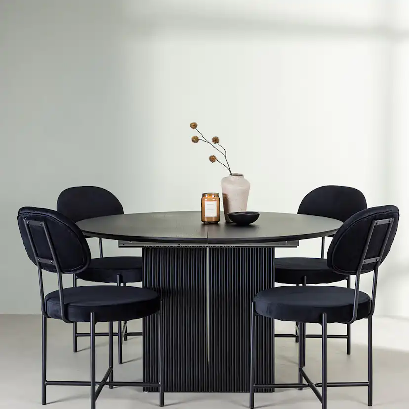 Spisegruppe Venture Home Matilda med 4 Stella Stoler