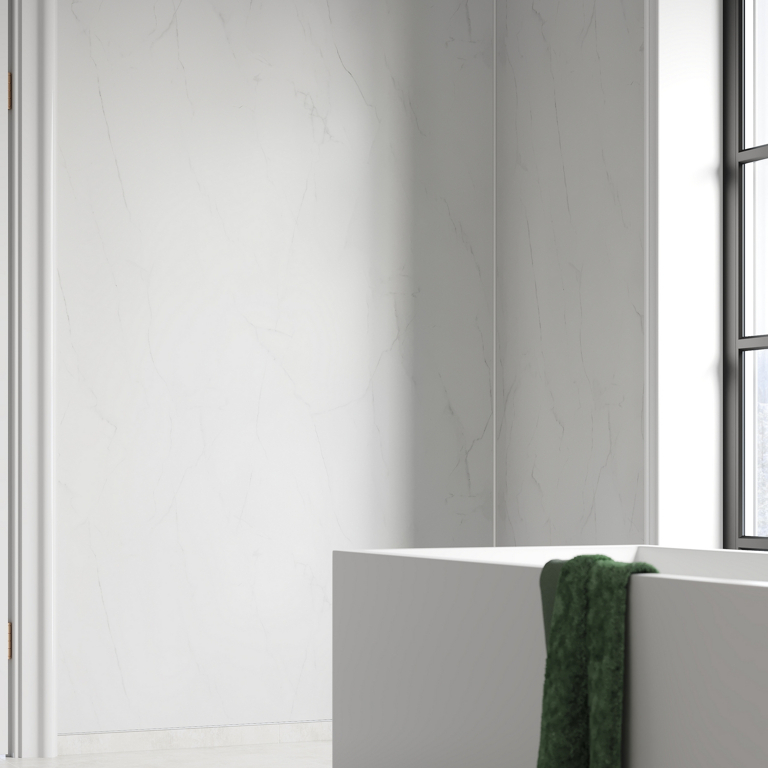 Baderomspanel Fibo 2487-M00S Bianco Marble