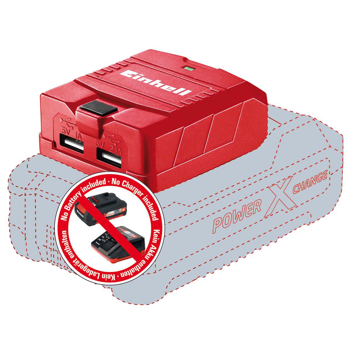USB Laddadapter Einhell TE-CP 18 Li Solo
