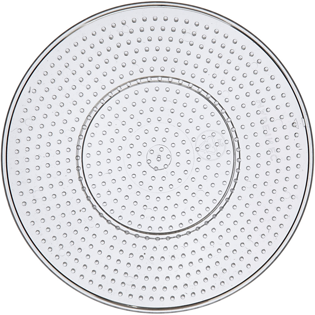 Perleplate Creativ Company Stor Rund 10 Stk
