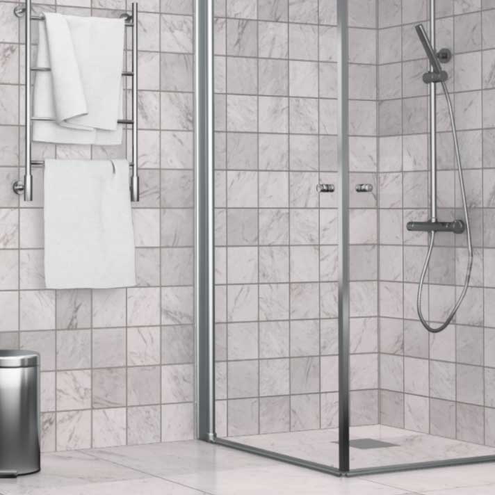 Klinker Coem Ceramiche Marmor B. Carrara Semipolerad Vit 15x15 cm