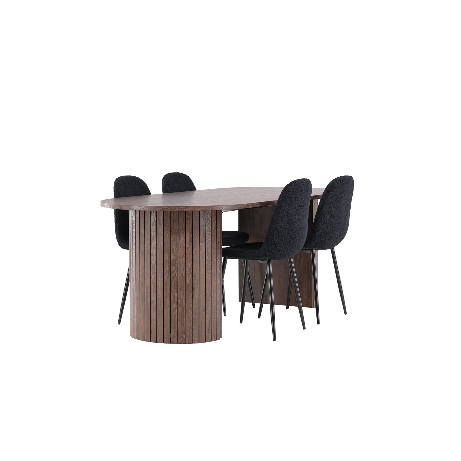 Spisegruppe Venture Home Härön 200 med 4 stk Polar Stoler Teddy