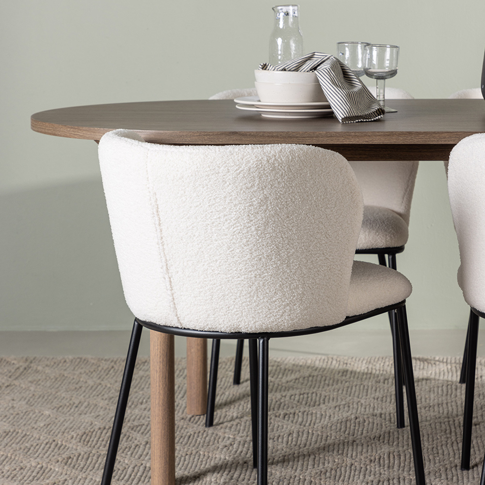 Spisegruppe Venture Home Andy med 4 stk Edina Stoler