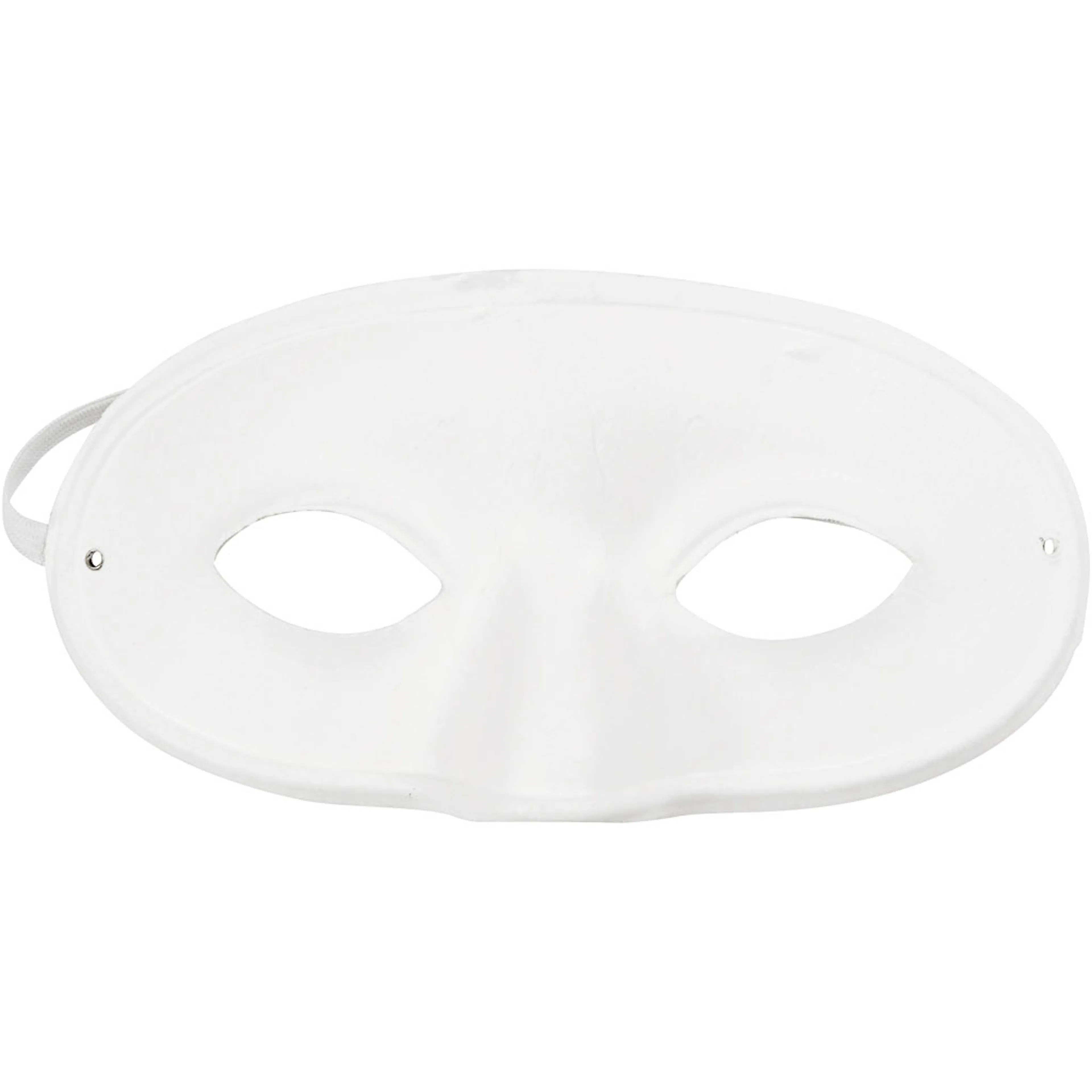 Halvmaske Creativ Company Hvit 9,5x18,5 cm 1 stk