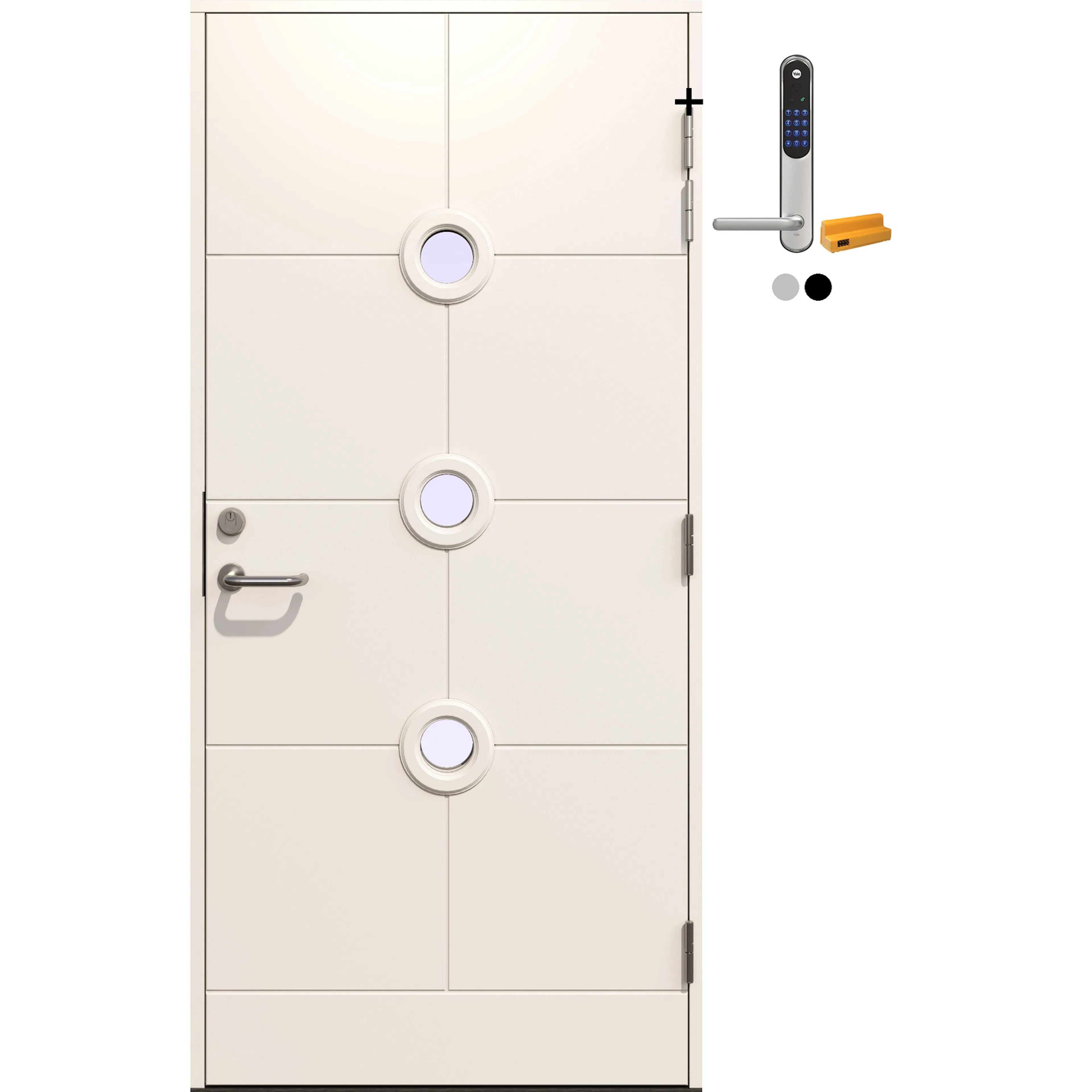 Ytterdør Gilje Helios med Yale Doorman Classic Home