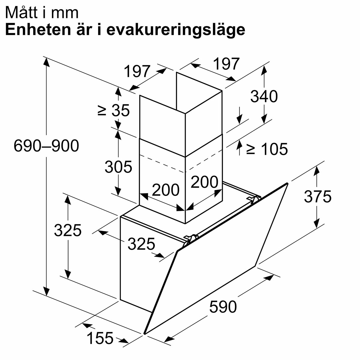 Kjøkkenvifte Bosch Serie 2 DWK