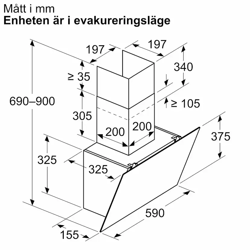 Kjøkkenvifte Bosch Serie 2 DWK