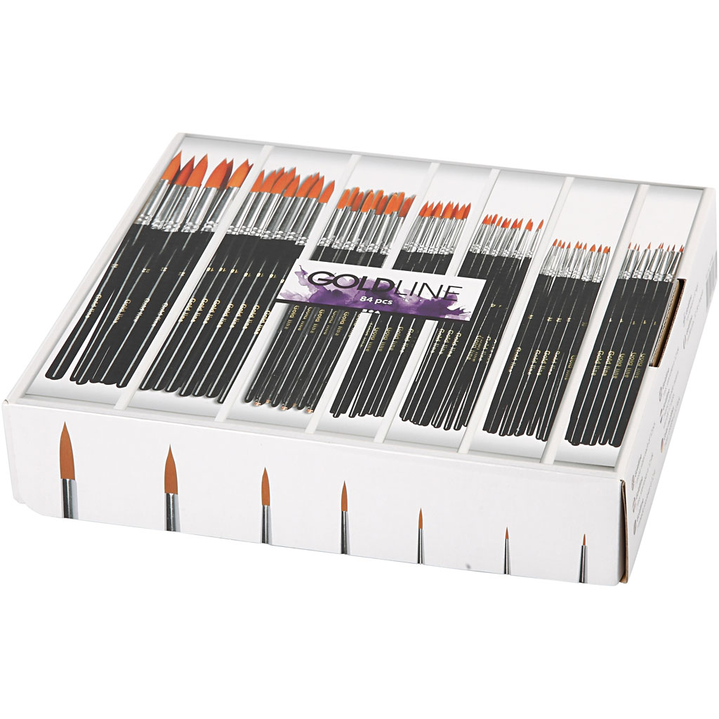 Pensler Creativ Company Gold Line Rund Nr 1+2+4+8+12+18+22 84 Stk/1 Pk