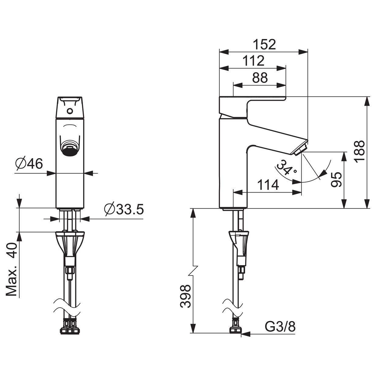 Servantbatteri Oras Optima 2605F