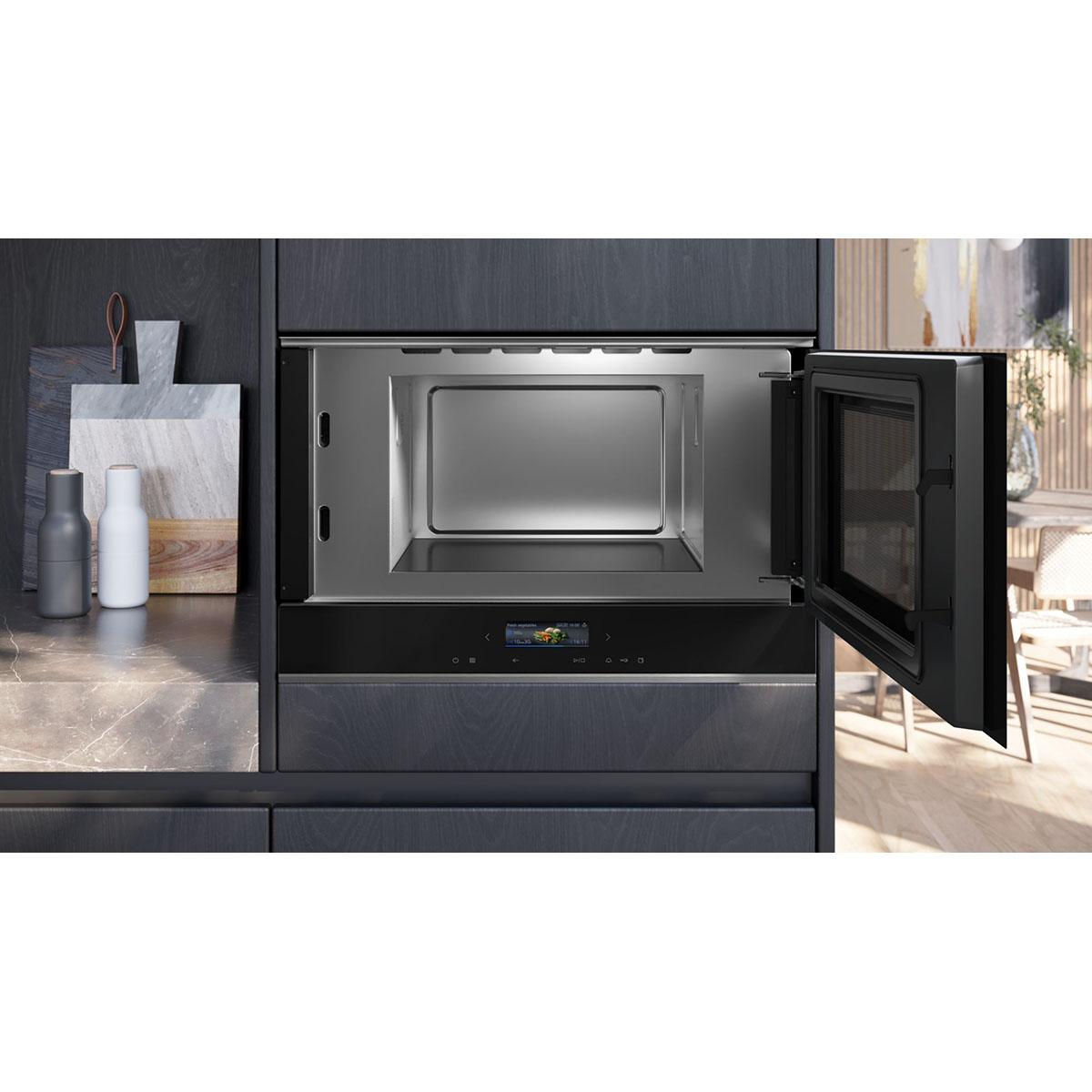 Mikrobølgeovn Siemens iQ700 BF722R1 Innbygging