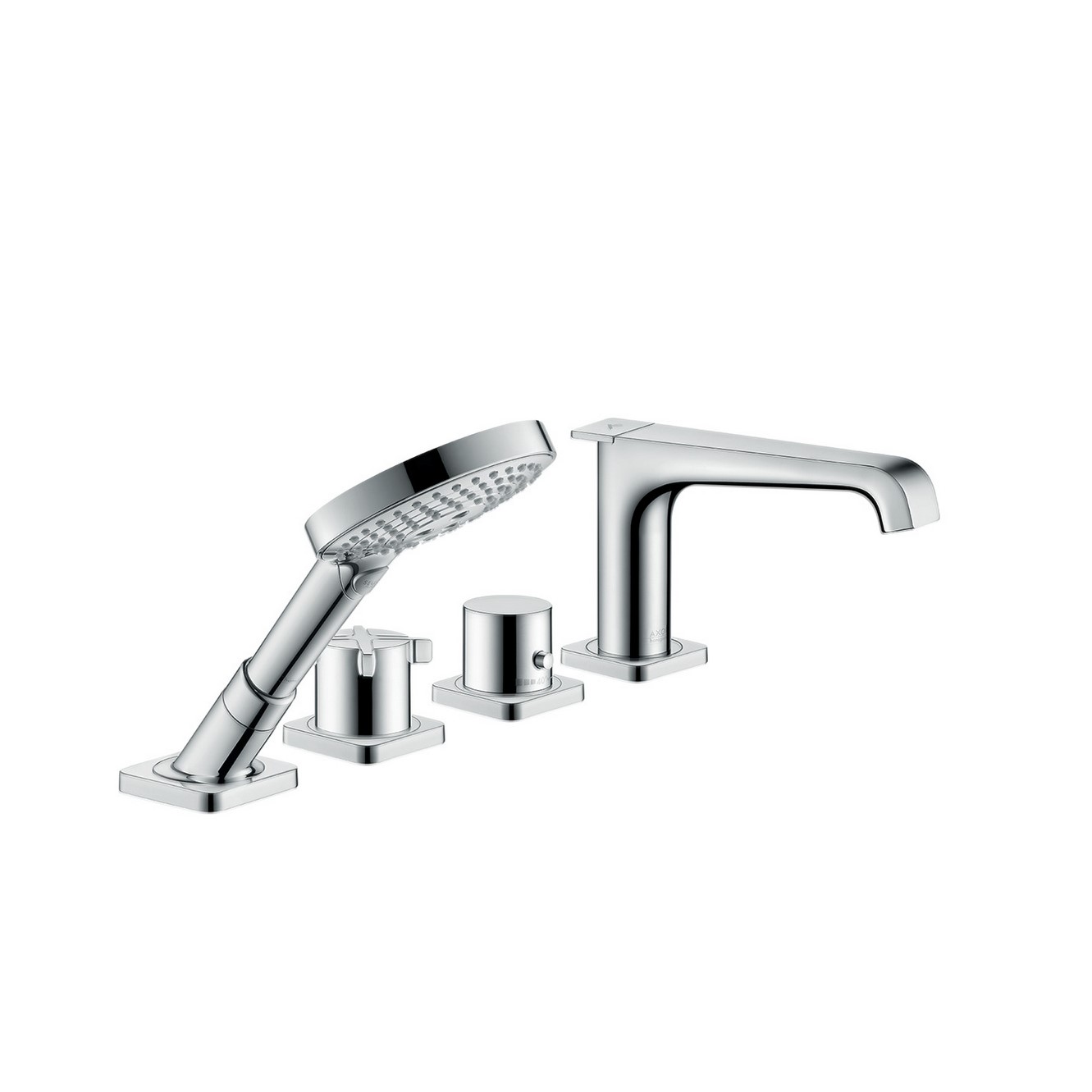 AX Citterio E 4-L.Wannenrandarmatur m.TH For Karkant