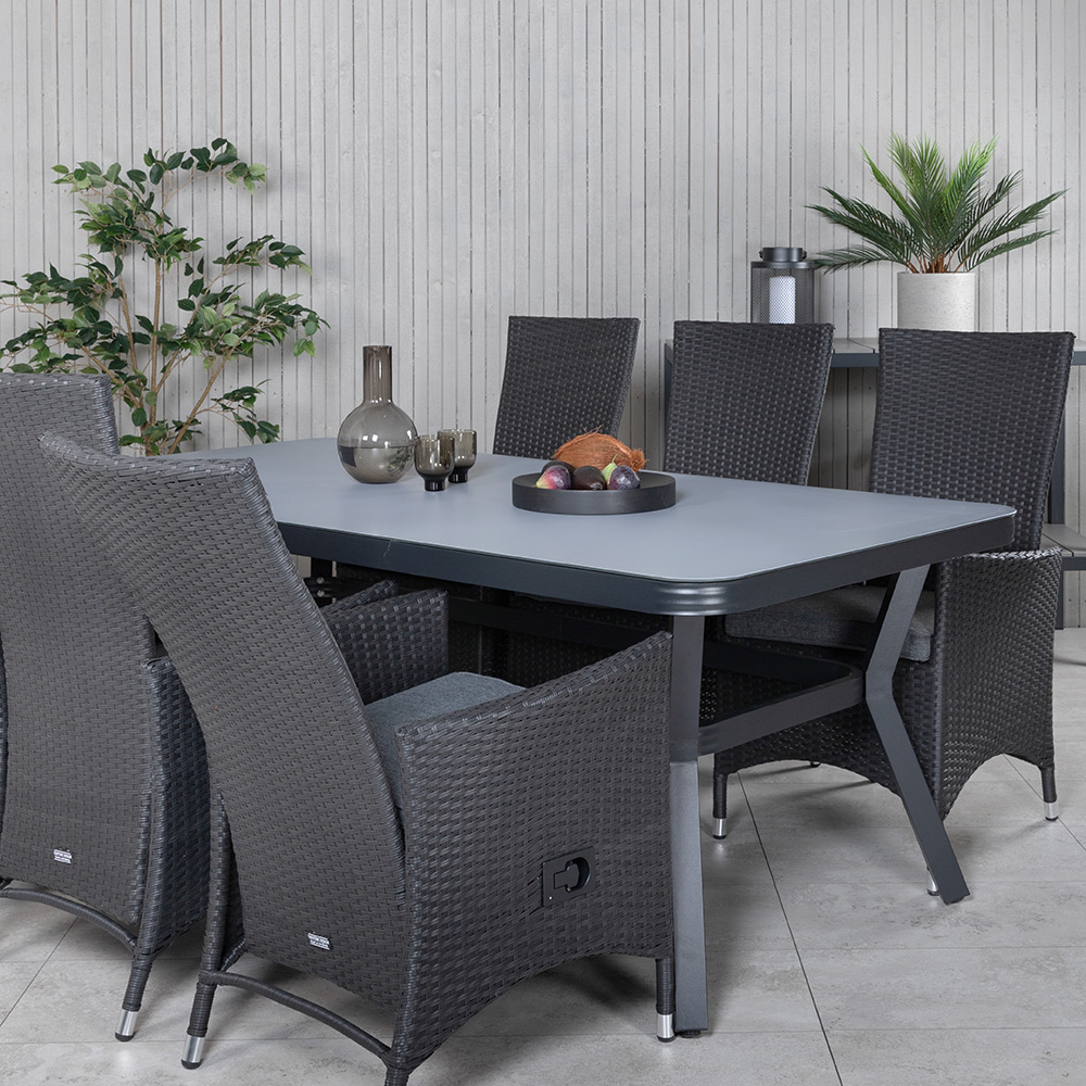 Spisegruppe Venture Home Vyn med 6 Pam Spisestoler