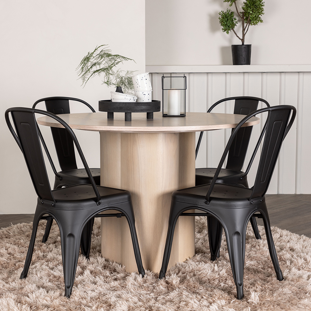Spisegruppe Venture Home Olivia Natur med 4 Tempe Stoler
