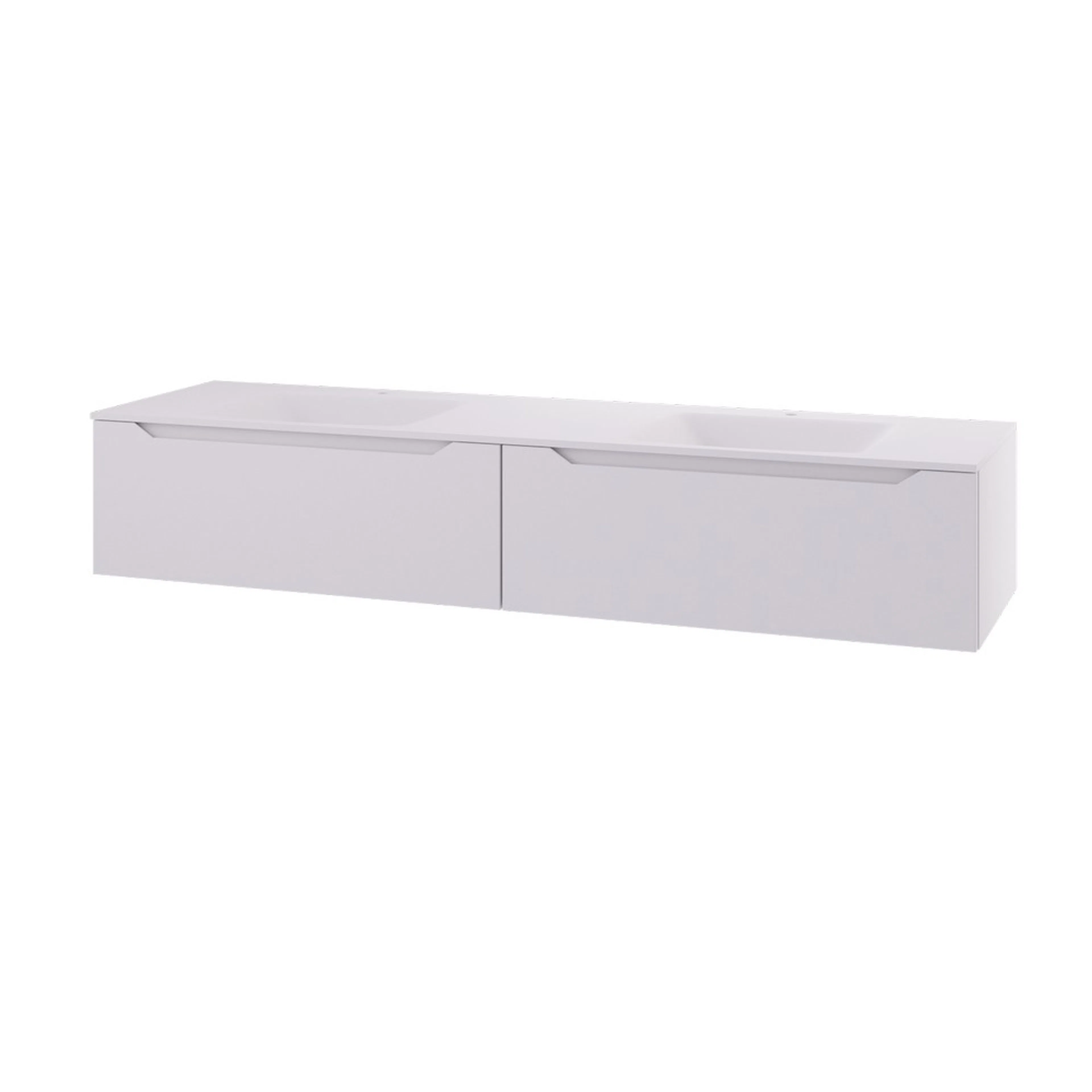 Servantskap Linn Bad Emma 160 cm 2*1 Skuffer Dobbel