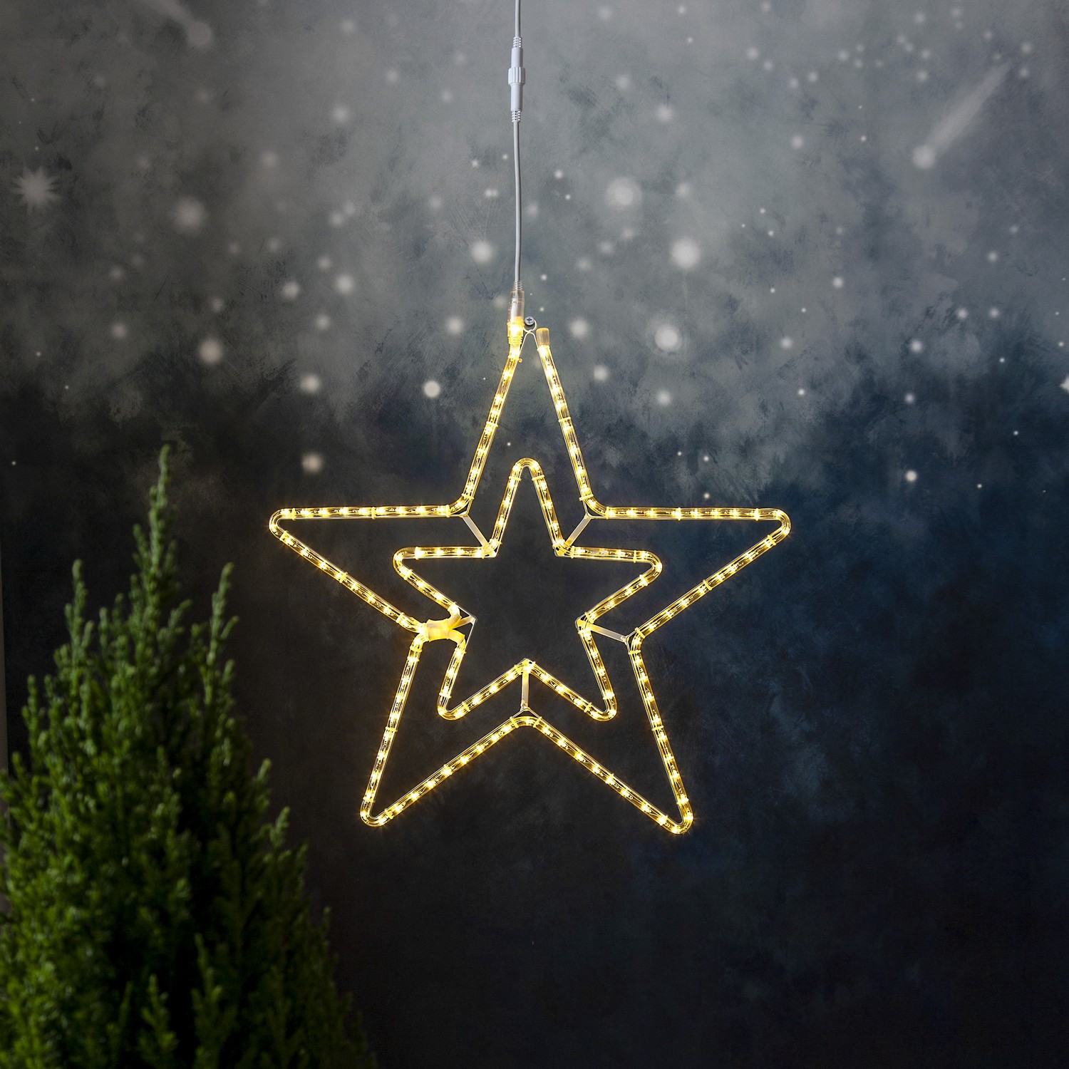 Dekorasjonsbelysning Star Trading Roterende Stjerne70 cm 23