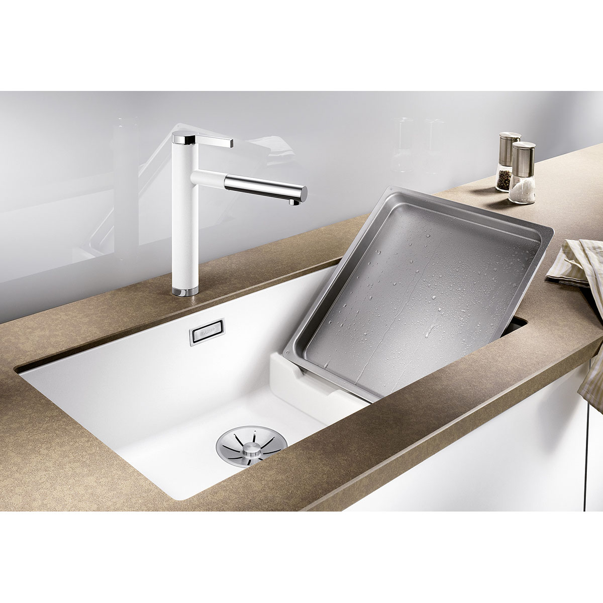 Kjøkkenvask Blanco Subline 700 Level Silgranitt Infino