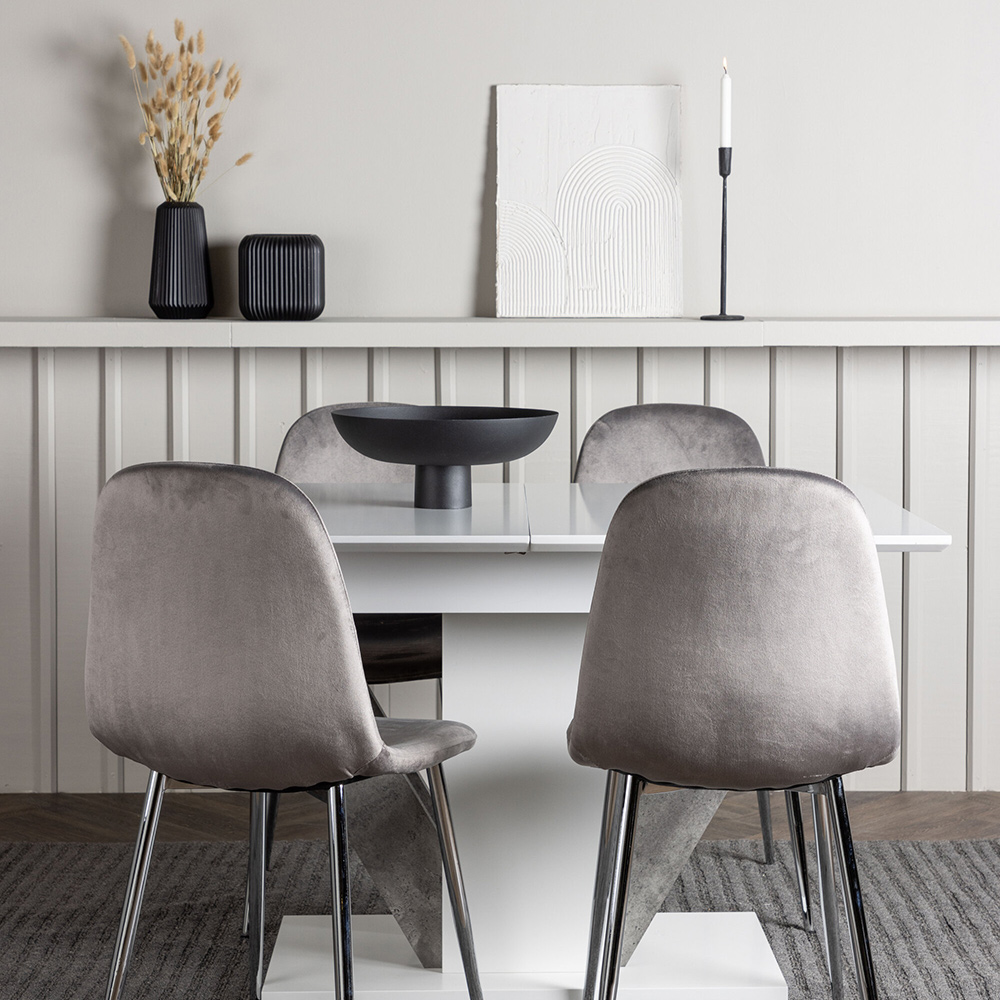Spisegruppe Venture Home Disa med 4 Eva Stoler