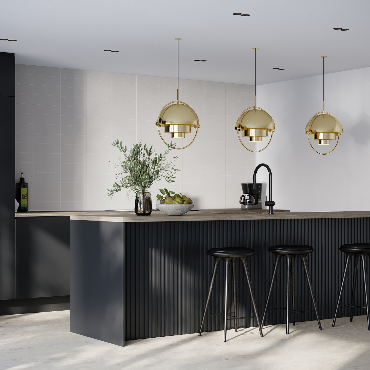Baderomspanel Fibo 2090-M3010 Light Grey