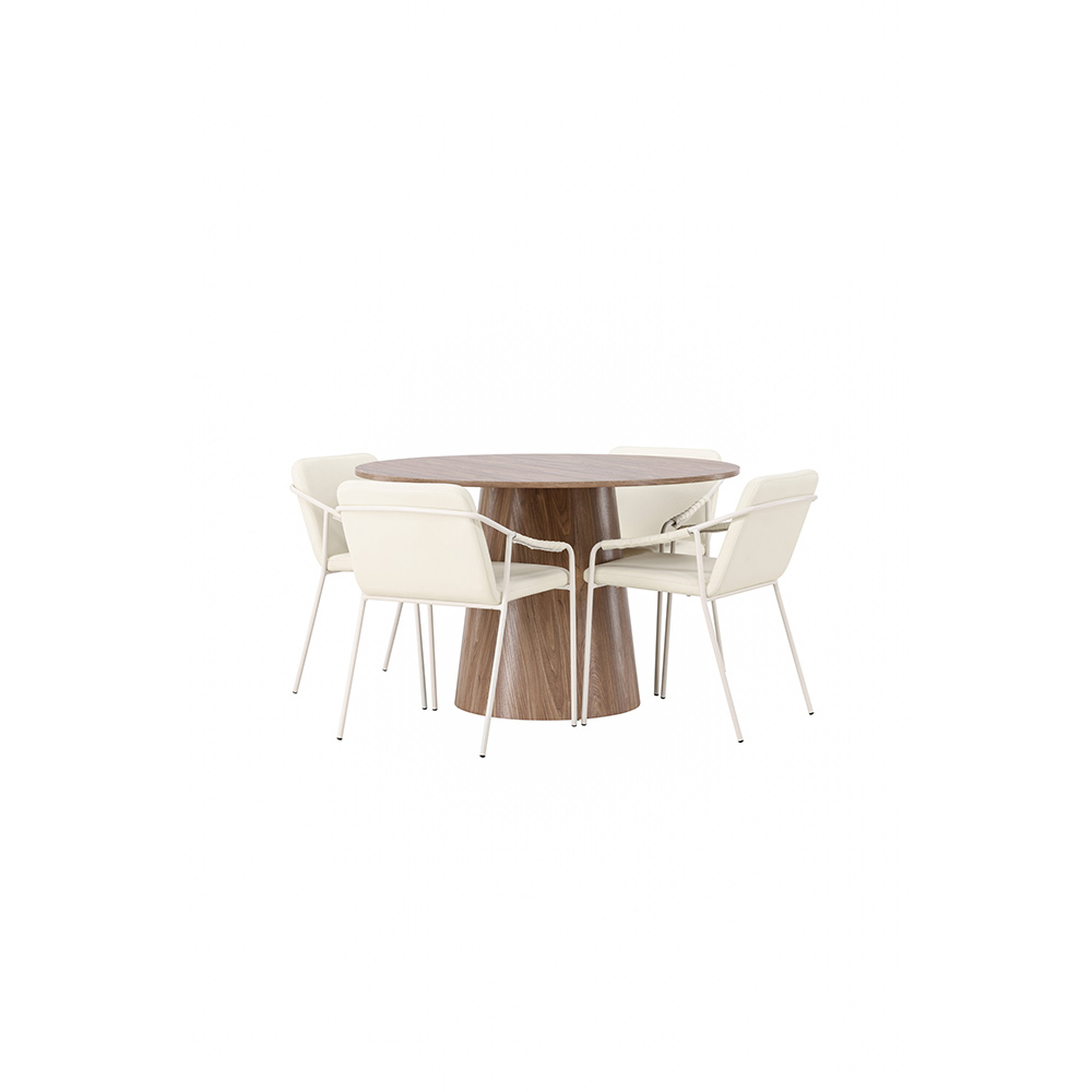 Spisegruppe Venture Home Lanzo med 6 Tvist Stoler