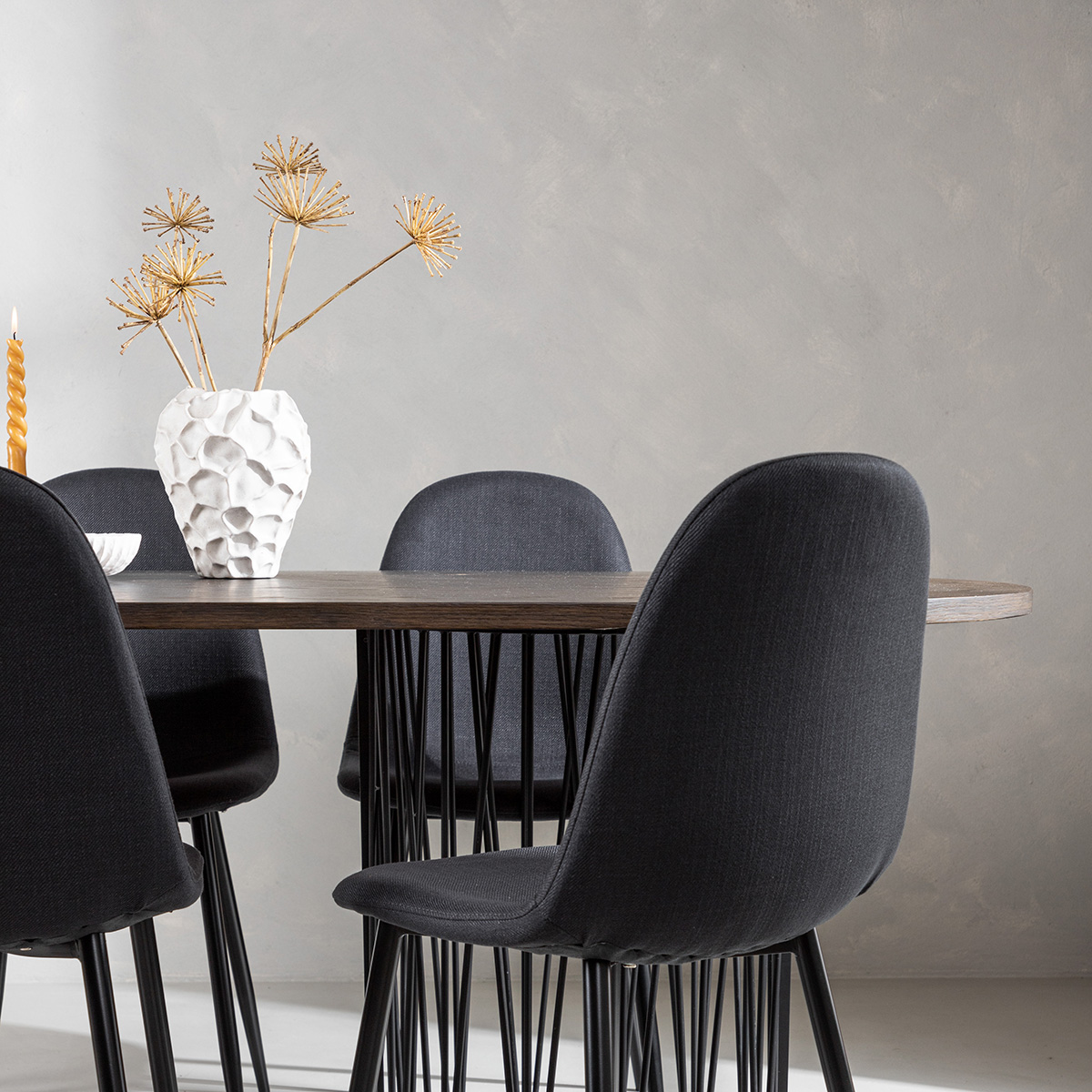 Spisegruppe furniture/fashion Stone med 6 Polar Stoler
