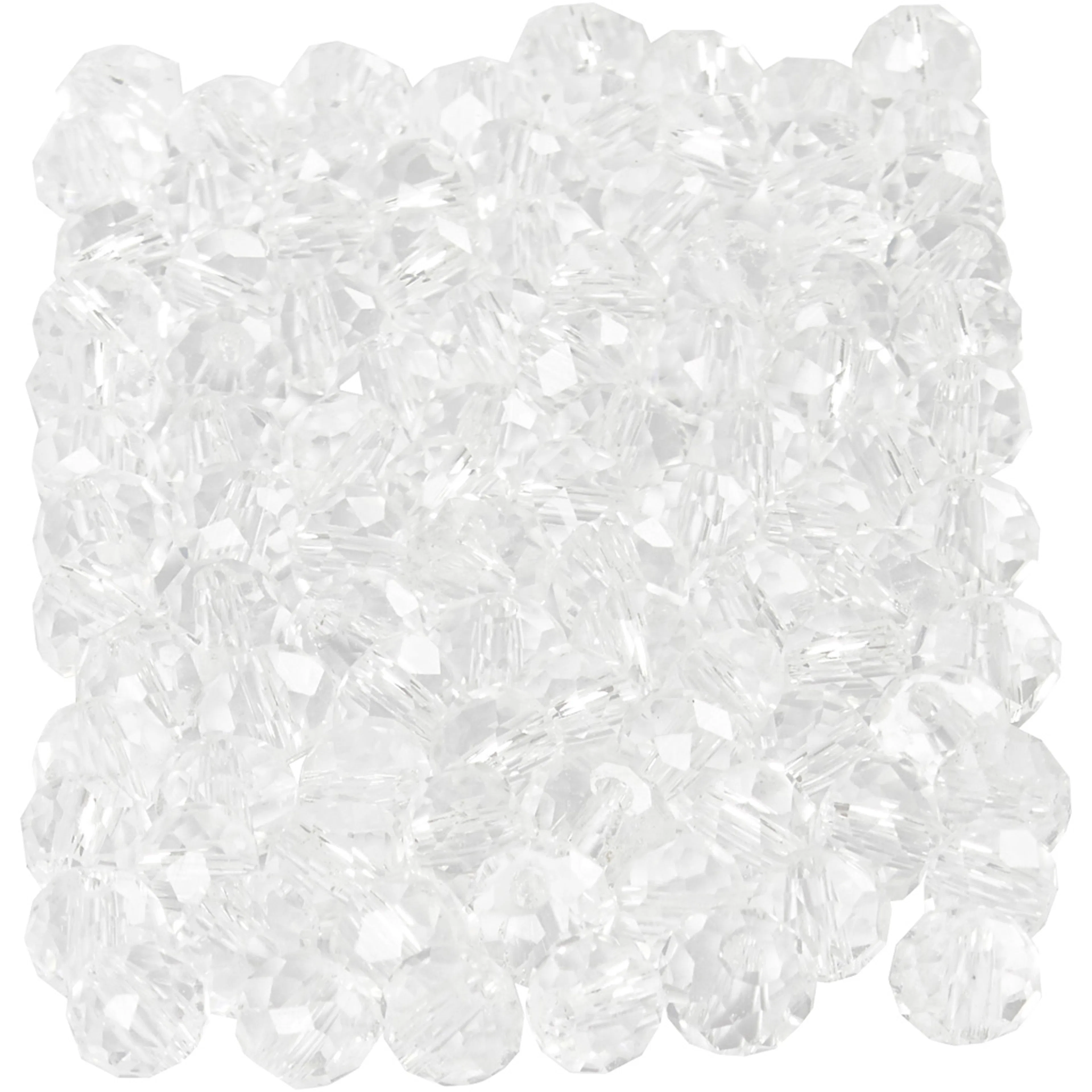 Facettperler Creativ Company Str 3x4 mm Hullstr 0,8 mm 100 stk/1 Pk