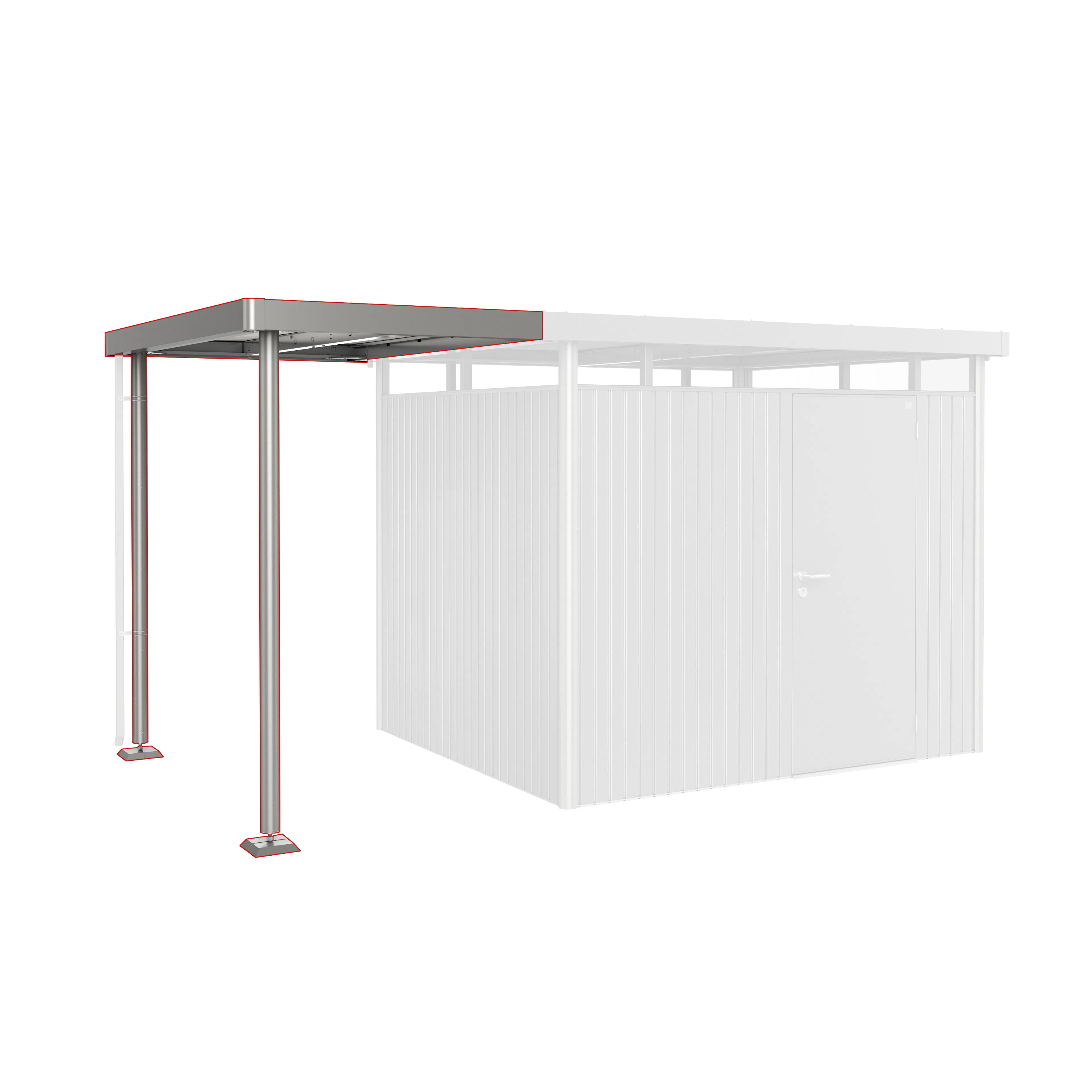 Sidotak HighLine H3 Storlek S metallic kvarts-grå Kvartsgrå Metallic