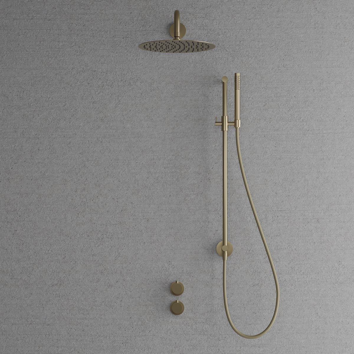 Takduschset Scandtap Steel Harmonized 5X för Inbyggnad | badrum - duscharmatur - takdusch | KakelKungen