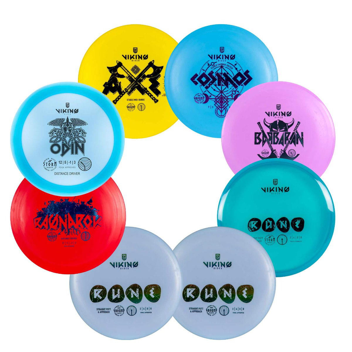 Frisbeegolfkurv Viking Discs Challenger Sett