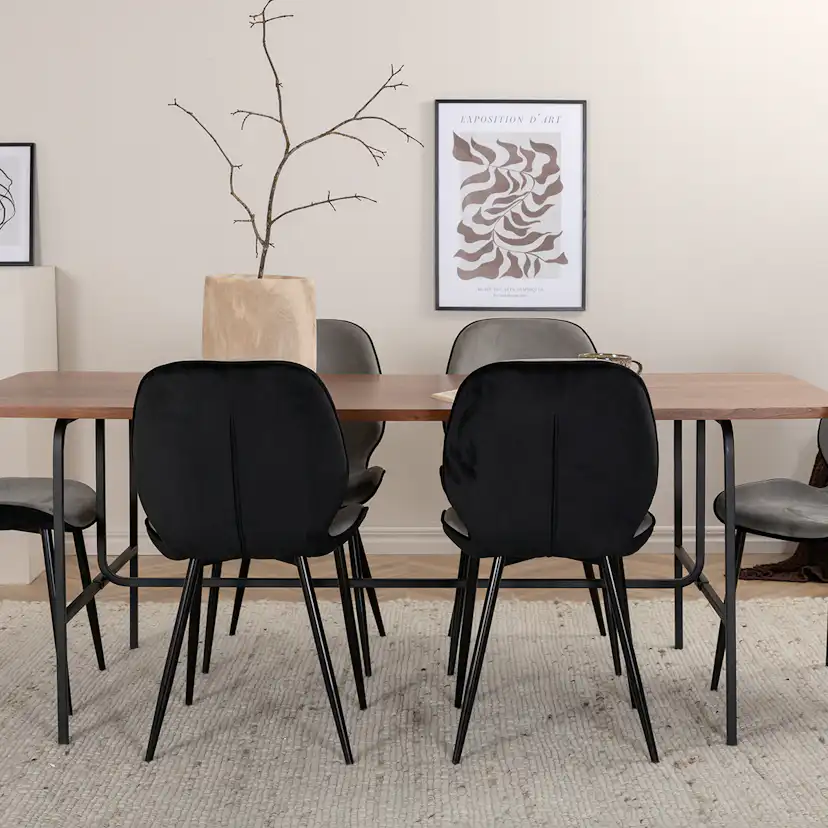 Spisegruppe Venture Home Chicago Spisebord og Elisa Spisestol