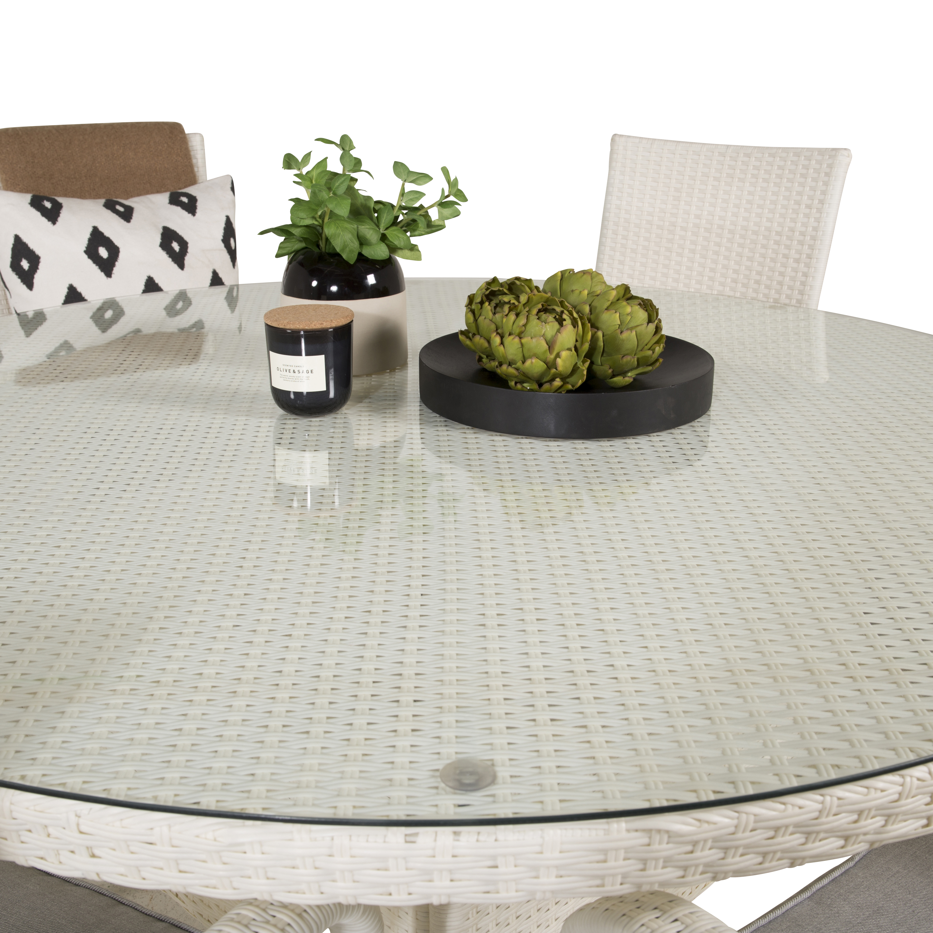 Spisegruppe Venture Home Virda Ø 150 med 6 Asta Stoler
