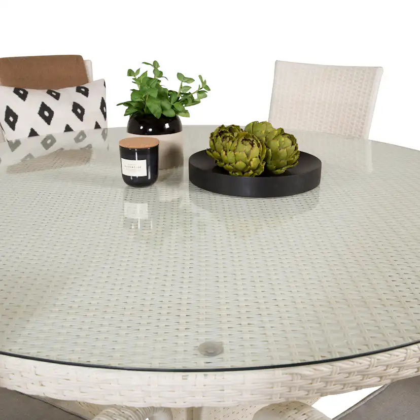 Spisegruppe Venture Home Virda Ø 150 med 6 Asta Stoler