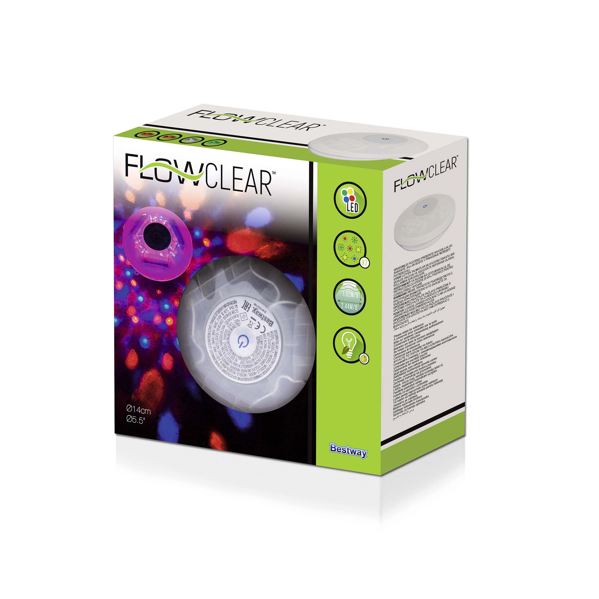 Led-lys Bestway Flytende