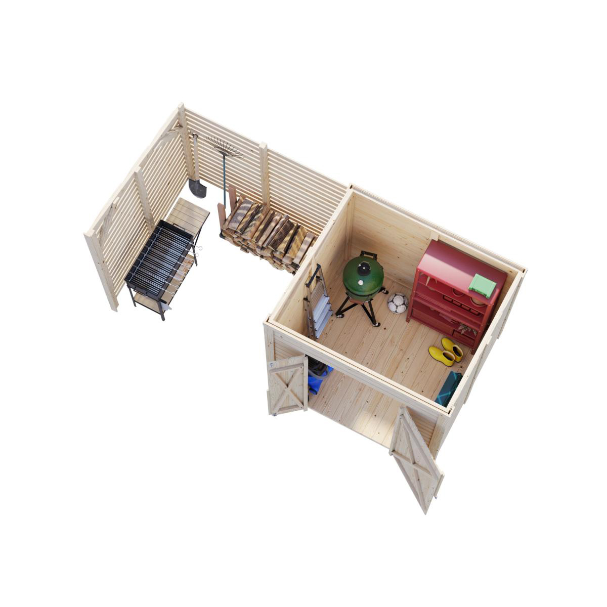 Redskapsbod Palmako Leif 3,0 + 2,9 m2