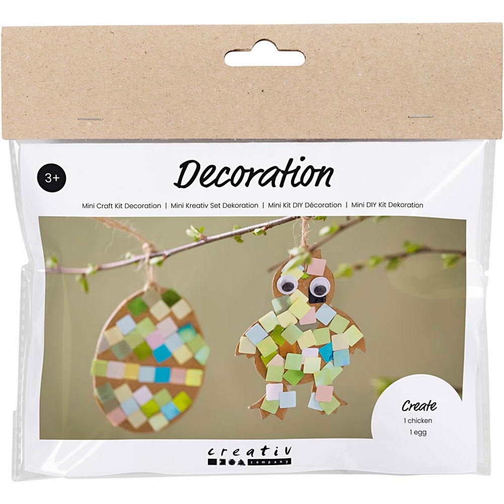 Hobbysett Creativ Company Mini DIY Kit Dekorasjon Egg og Kylling