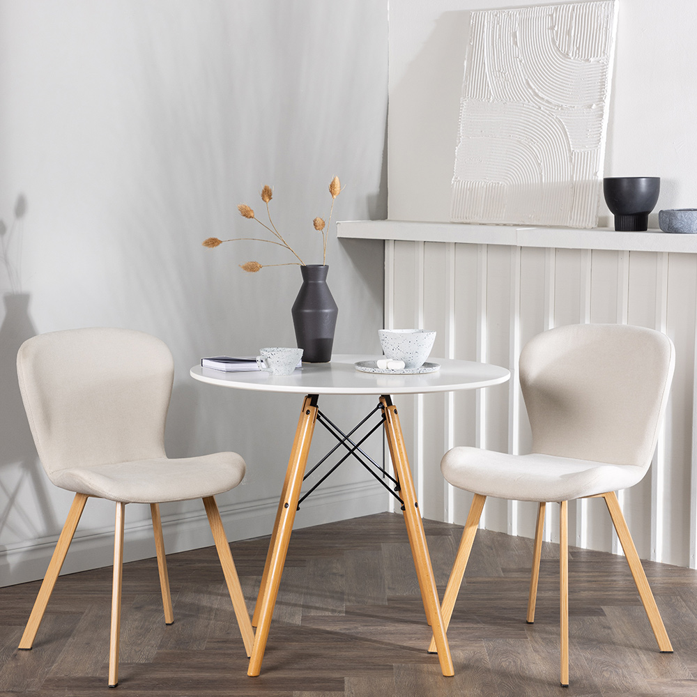 Spisegruppe Venture Home Danburi Ø60 cm med 2 stk Lilja Stoler