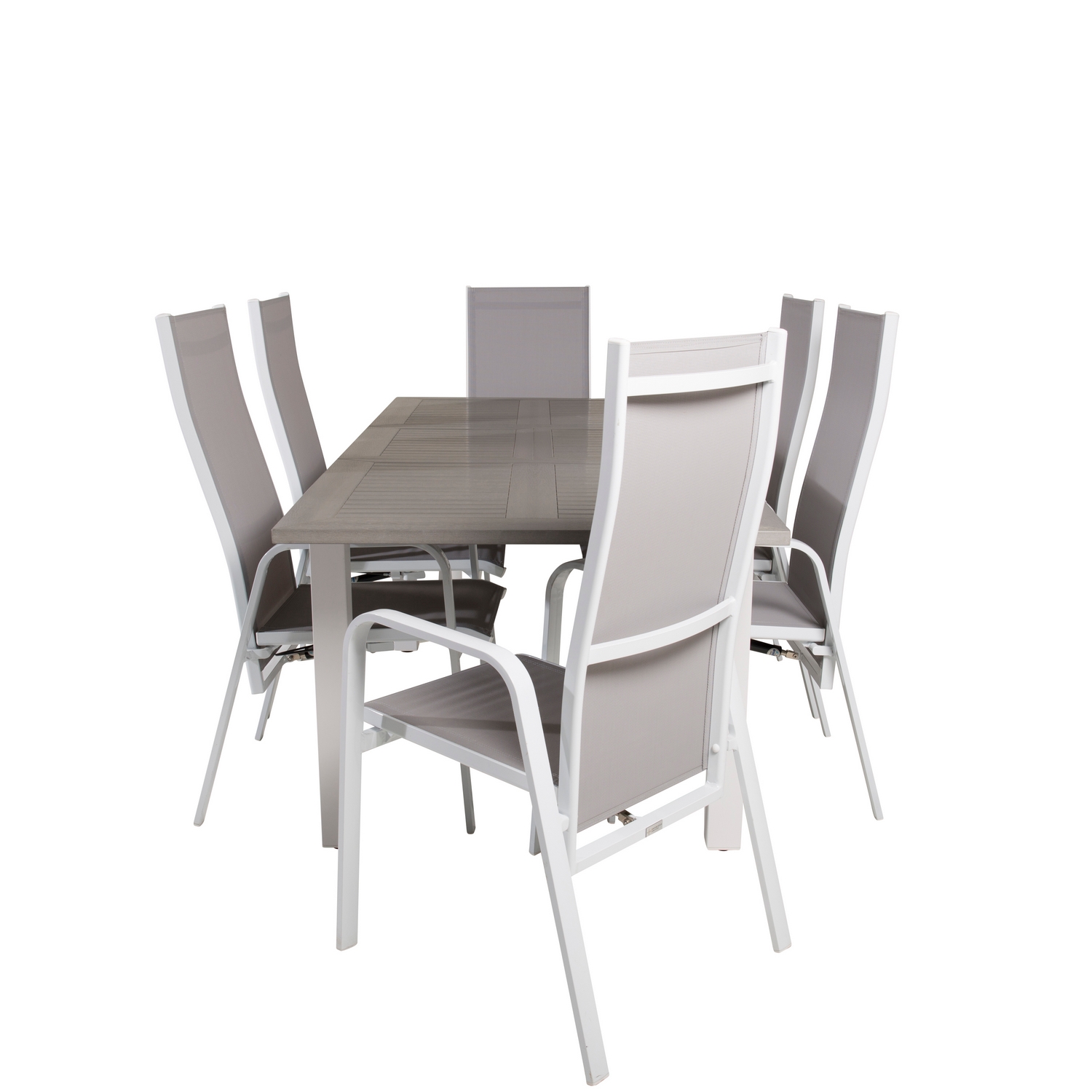 Spisegruppe Venture Home Aleyna 152/210 med 6 Copacabana Stoler
