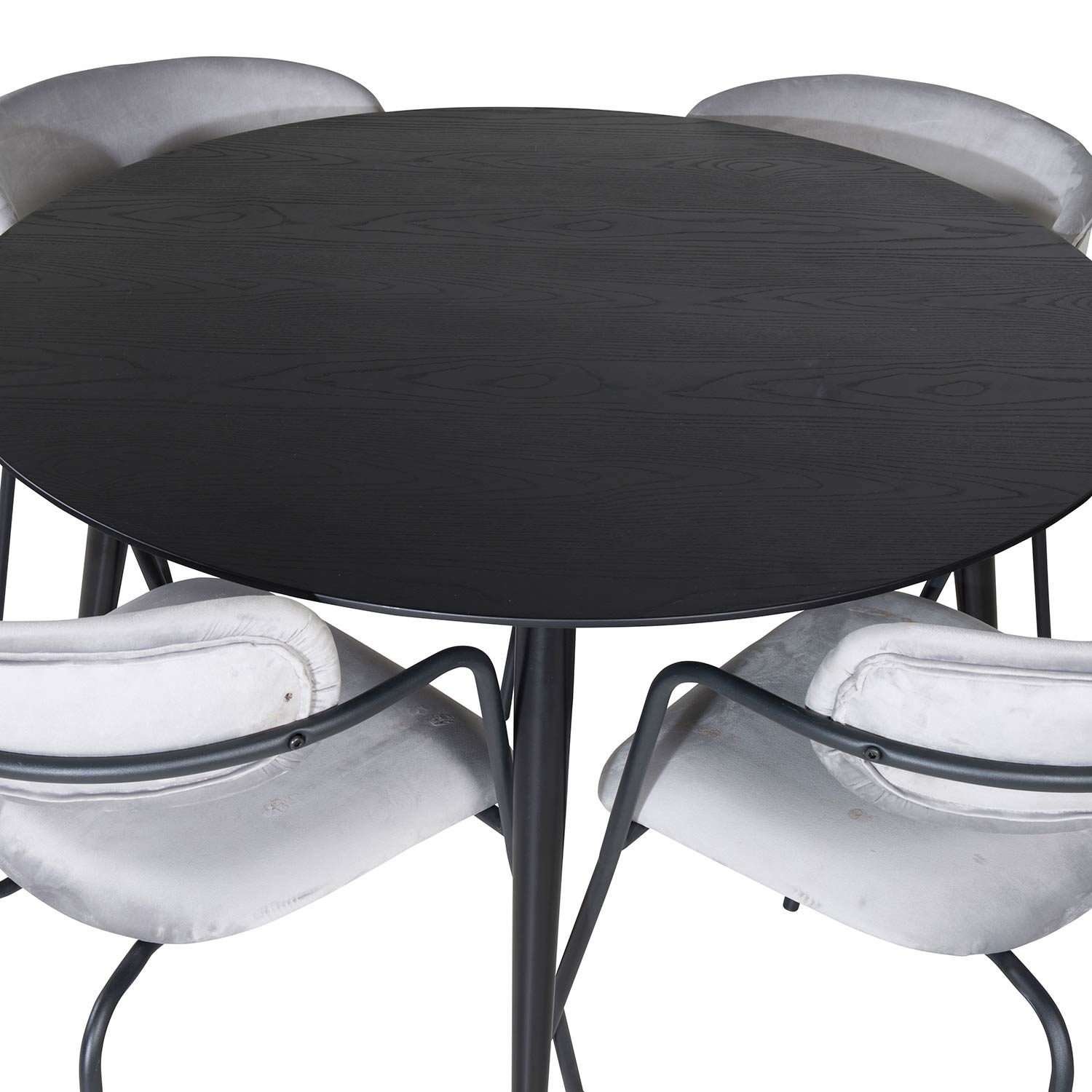 Spisegruppe Venture Home Dipp Ø115 cm med 4 Arrow Stoler