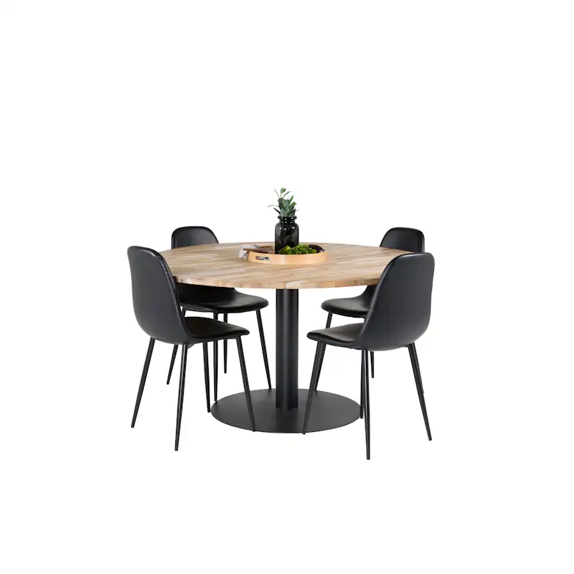 Spisegruppe Venture Home Cornelia med 4 Pobbie Stoler