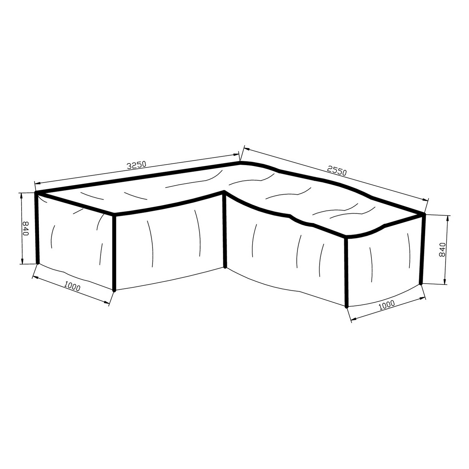 Møbelovertrekk Venture Home L-Form