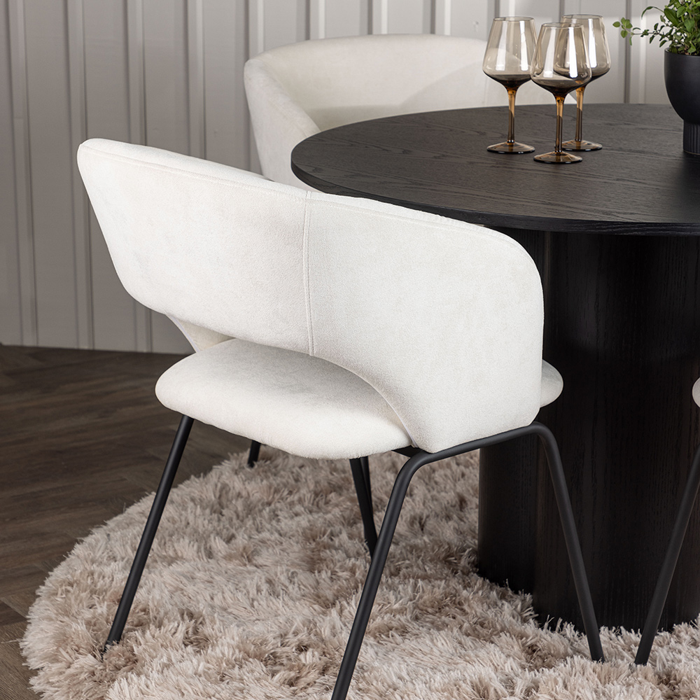 Spisegruppe Venture Home Olivia Ø110 cm med 4 stk Day Stoler