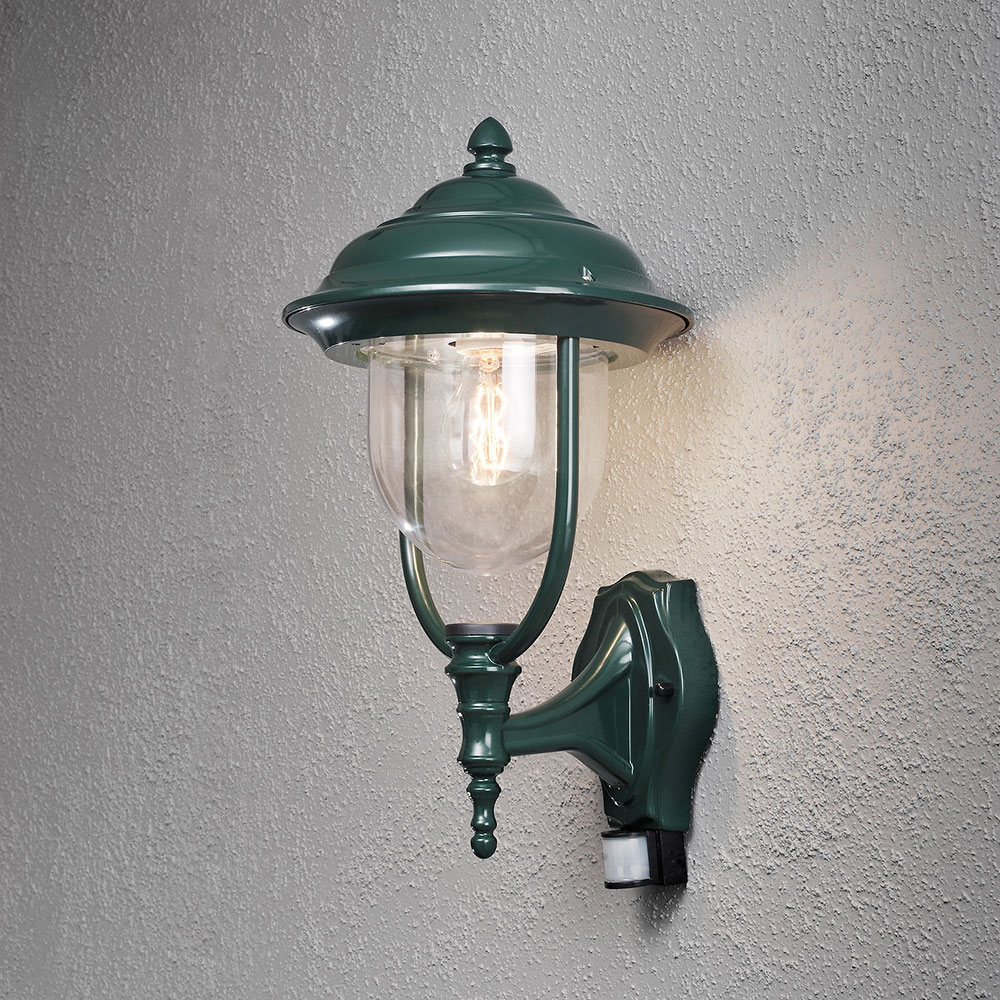 Vegglampe Gnosjö Konstsmide Parma Opp E27 Bevegelsessensor